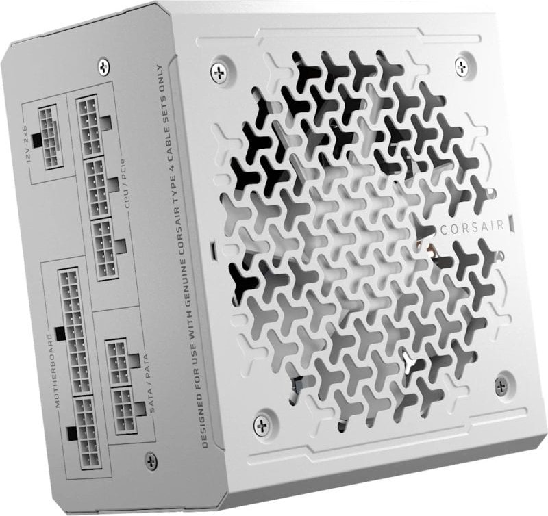 Corsair RMe Series RM750e ATX 3.1 PCIe 5.1 750W Cybenetics 80 Plus Gold Modular Blanca