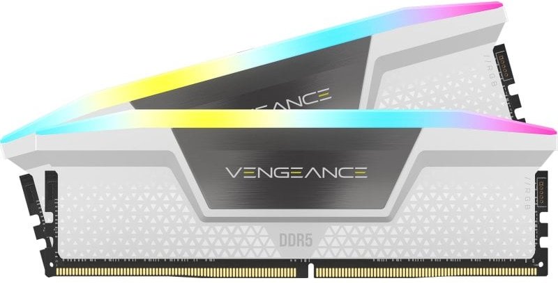 Corsair Vengeance RGB DDR5 White 6000MHz 32GB 2x16GB CL30 Dual Intel XMP 3.0 y AMD EXPO
