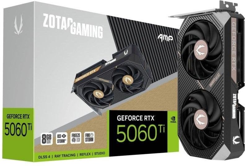 ZOTAC GAMING GeForce RTX 5060 Ti AMP 8GB GDDR7 Reflex 2 RTX AI DLSS4
