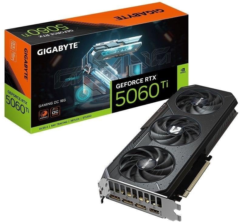Gigabyte GeForce RTX 5060 Ti GAMING OC 16GB GDDR7 Reflex 2 RTX AI DLSS4