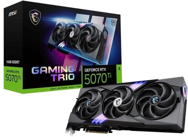 MSI GeForce RTX 5070 Ti GAMING TRIO OC 16GB GDDR7 Reflex 2 RTX AI DLSS4