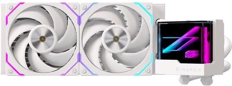 Refrigeración Líquida Einarex EXWC-VX-1240R-W 240mm 2 Ventiladores RGB Espejo Infinito Blanco