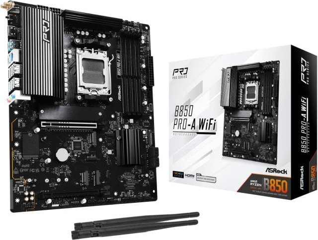 Placa Base ASRock AMD B850 ATX AM5 B850 Pro-A WiFi 6 USB 3.2 Gen2 RAID DDR5