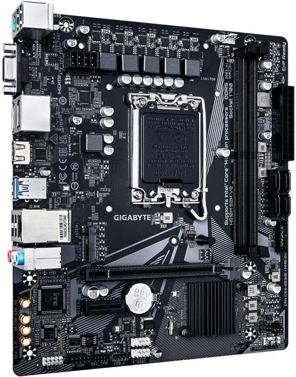Placa Base Gigabyte H610M LGA1700 Micro-ATX H610M S2H V2 DDR5 PCIe M.2 GbE LAN