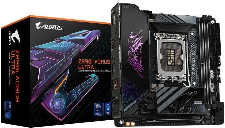Placa Base Gigabyte Z890I AORUS Ultra LGA 1851 mini ITX Thunderbolt 4 Wi-Fi 7 2.5GbE DDR5