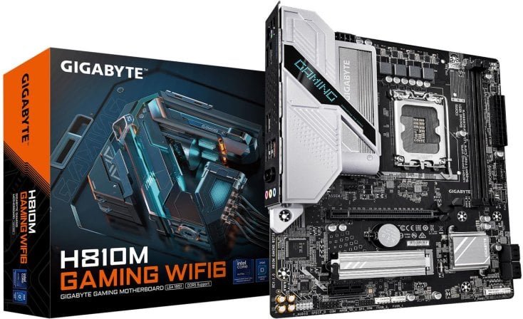 Placa Base Gigabyte H810 Intel H810 LGA1851 Micro-ATX H810M GAMING WIFI6 DDR5 WiFi 6 2.5GbE M.2