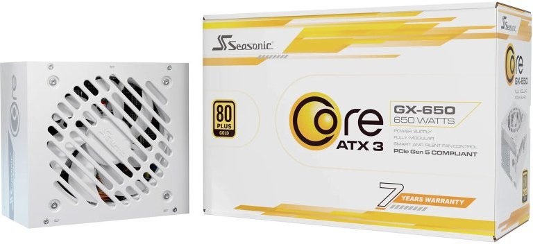 Fuente de Alimentación Seasonic 650W 80+ Gold Core GX-650V2/ATX3.1 Modular Blanca Extras avanzados
