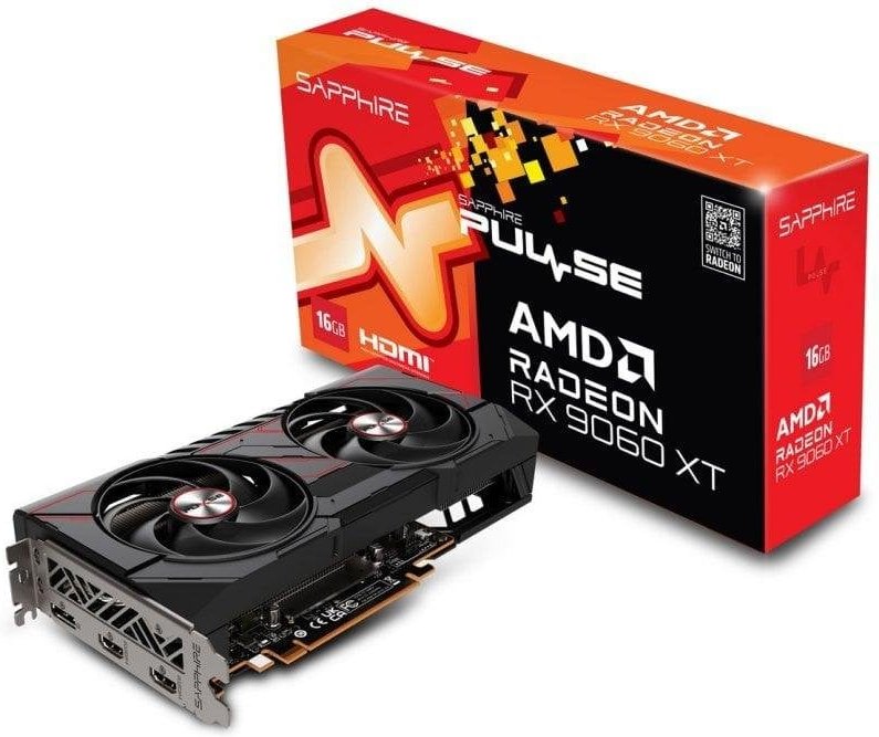 Sapphire PULSE AMD Radeon RX 9060 XT 16GB GDDR6 FSR 4