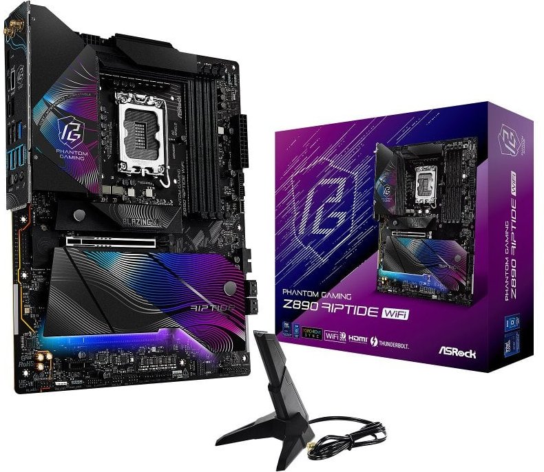 Placa Base ASROCK Z890 ATX LGA1851 RIPTIDE WIFI DDR5 PCIe 5.0 USB 4.0