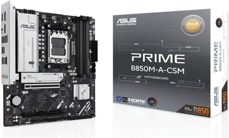 Placa base ASUS PRIME B850M-A-CSM AM5 MicroATX DDR5 PCIe 5.0 2.5G LAN 256GB