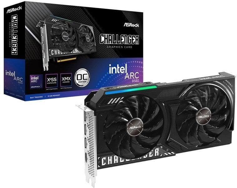 Tarjeta Gráfica Asrock Arc B580 Challenger 12GB GDDR6 overclocking VR Tri DisplayPort
