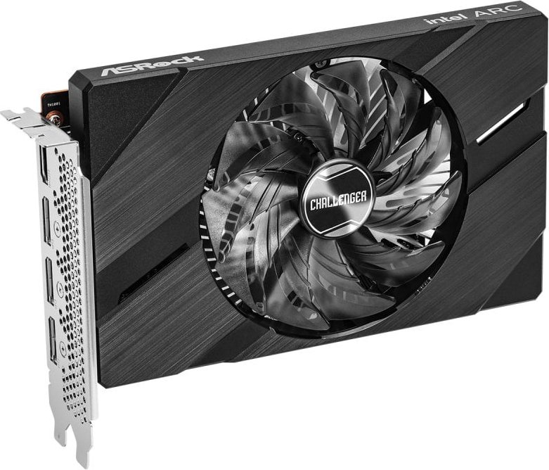 Tarjeta Gráfica Asrock Arc A380 Challenger OC 6GB GDDR6 Mini ITX alto rendimiento