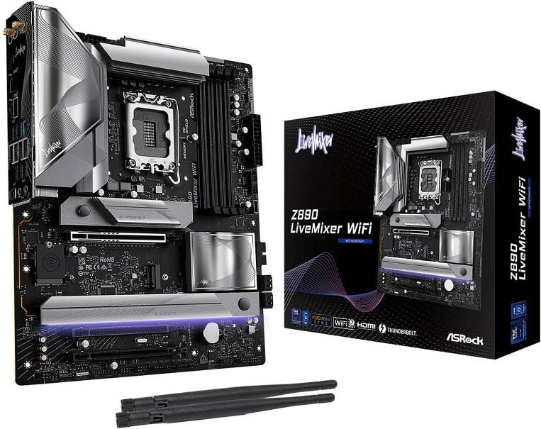 Placa Base ASRock Z890 LGA1851 ATX LiveMixer WiFi 7 Thunderbolt 4 Gaming