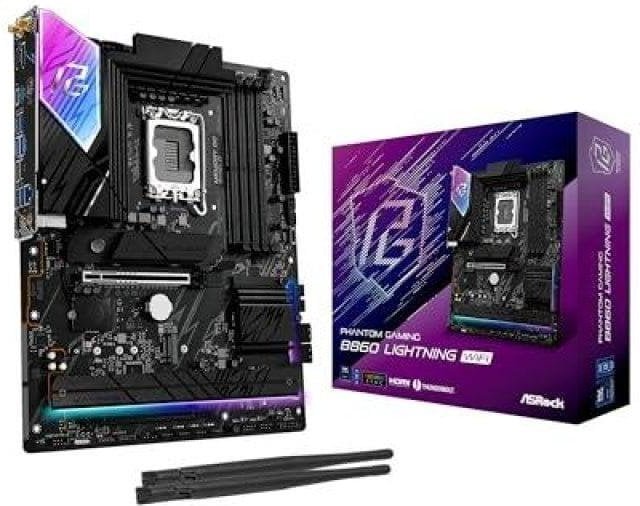 Placa Base Asrock B860 LGA 1851 ATX Phantom Gaming B860 Lightning WiFi DDR5 M.2