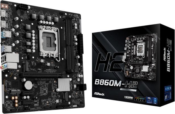 Placa Base ASRock B860 Micro ATX LGA 1851 B860M-H2 DDR5 USB 3.0 VRM Optimizado
