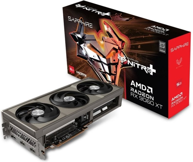 Tarjeta Gráfica Sapphire Nitro+ Radeon RX 9060 XT 16GB GDDR6 FreeSync OC Tri-X