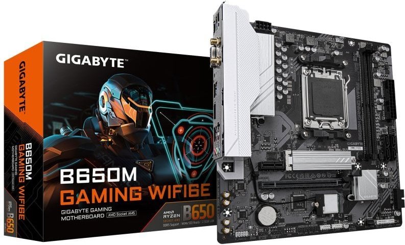 Placa Base Gigabyte B650 AMD B650 AM5 Micro ATX B650M GAMING WIFI6E DDR5 Wi-Fi 6E 2.5GbE