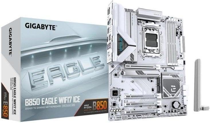 Placa Base Gigabyte B850 Eagle WIFI7 ICE Zócalo AM5 ATX PCIe 5.0 DDR5 8200MHz