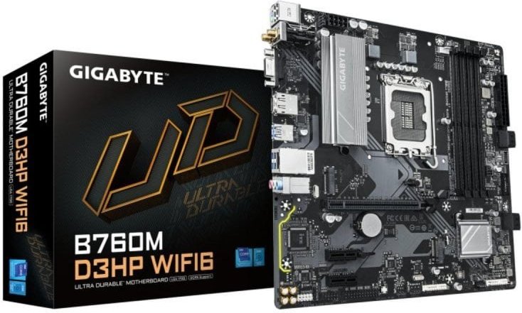 Placa base Gigabyte B760M D3HP WiFi6 LGA 1700 DDR5 Micro ATX VRM Digital M.2 PCIe 4.0