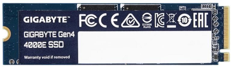 SSD GIGABYTE Gen4 4000E 500GB M.2 PCIe 4.0 3D NAND 3600MB/s Lectura 3000MB/s Escritura