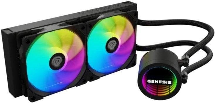 Kit de refrigeración líquida Genesis NLG-2319 Negro 2 Ventiladores RGB Multicolor
