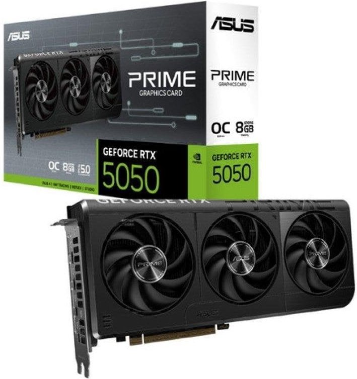 ASUS Prime GeForce RTX 5050 8GB GDDR6 OC Edition Reflex 2 RTX AI DLSS4