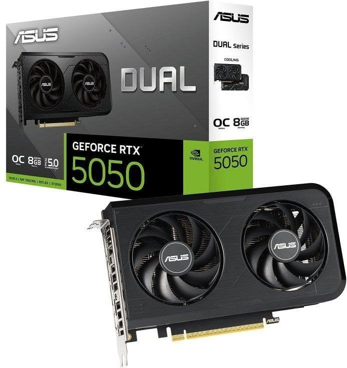 ASUS Dual GeForce RTX 5050 OC Edition 8GB GDDR6 Reflex 2 RTX AI DLSS4