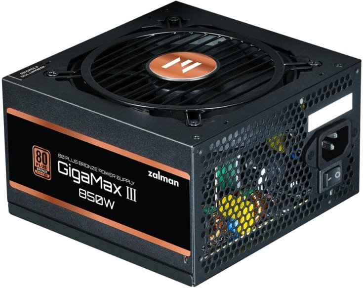 Fuente de Alimentación Zalman 850W 80 PLUS Bronze GigaMax GVIII Semi Modular ATX