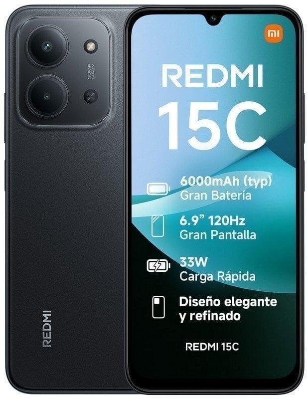 Xiaomi REDMI 15C 4G 4GB 256GB 6.9" Negro Medianoche