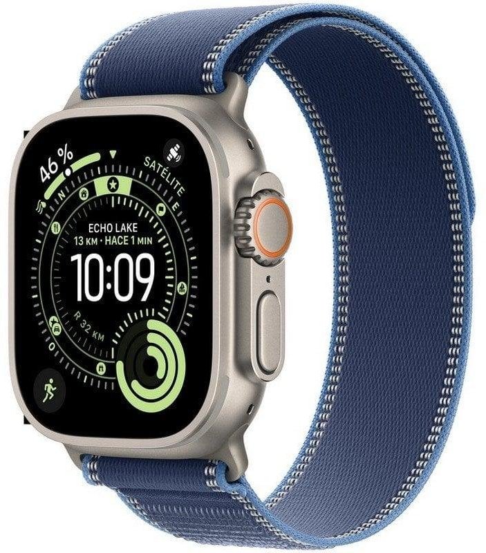 Apple Watch Ultra 3 GPS + Cellular 49mm Titanio Natural Correa Loop Trail Azul/Azul Brillante S/M