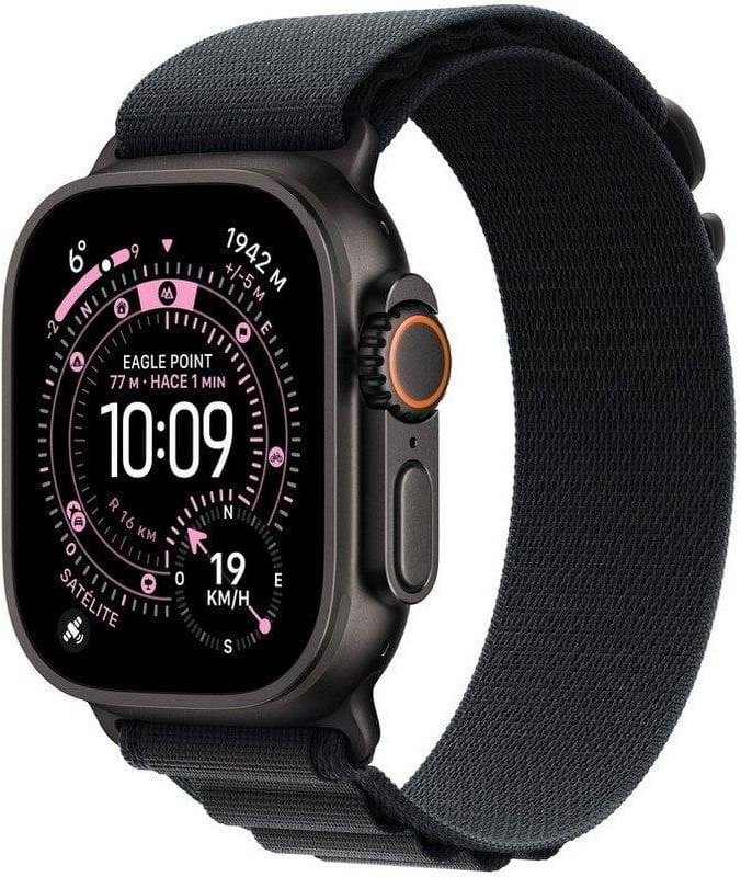 Apple Watch Ultra 3 GPS + Cellular 49mm Caja de Titanio Negra con Correa Loop Alpine Negra Pequeña