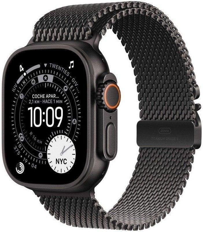 Apple Watch Ultra 3 GPS+Cellular 49mm Titanio Negro con Pulsera Milanese Loop Titanio Negro Mediana