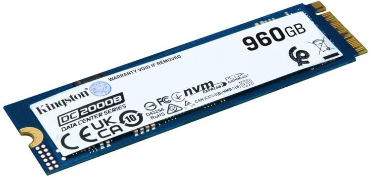 Disco Duro Kingston 960GB SSD NVMe 7000MB/s DC2000B M.2 + Protección PLP Heatsink