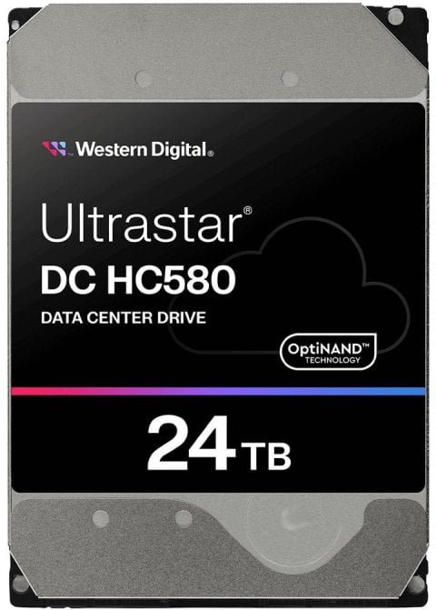 Disco Duro Western Digital 24TB HDD 7200rpm Ultrastar DC HC580 SATA 512MB Enterprise