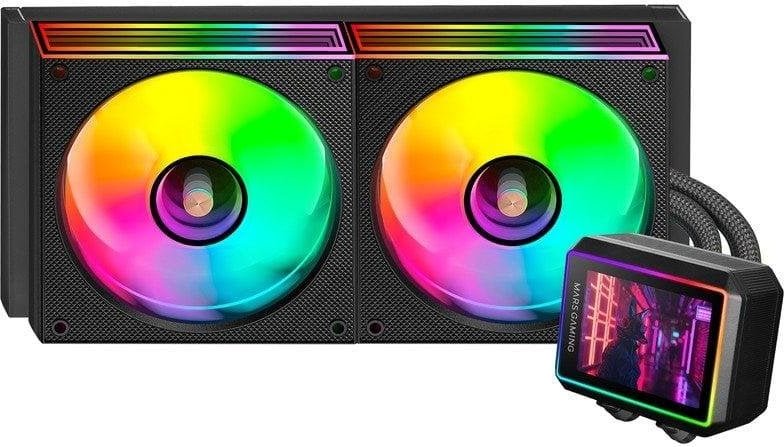 Mars Gaming Ml-visionii240 Refrigeración Líquida Aio 500w Tdp Bomba 4ª Gen 2x Ventiladores Negro