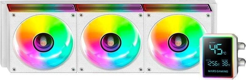 Mars Gaming Ml-lcdpro360 Refrigeración Líquida Aio 500w Tdp Bomba 4ª Gen 3× Ventiladores Blanco
