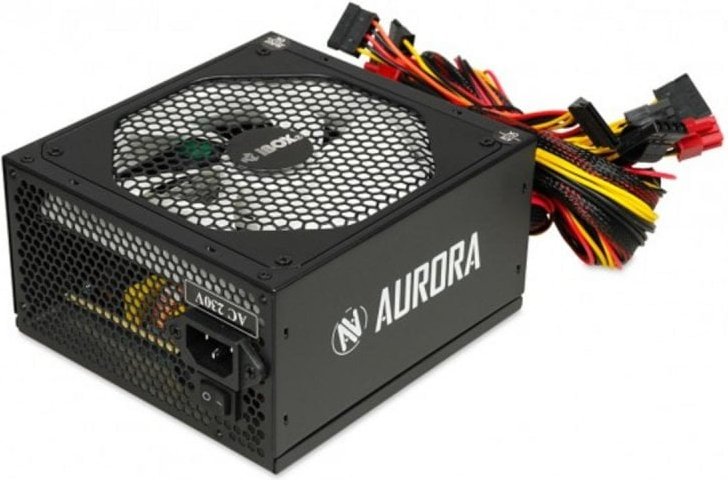 Fuente de Alimentación iBox 500W ATX Aurora Protección Multinivel Ventilador 140 mm