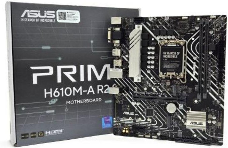 Placa Base Asus Prime H610M-A R2.0 H610 LGA1700 DDR5 micro-ATX PCIe 4.0 Aura Sync