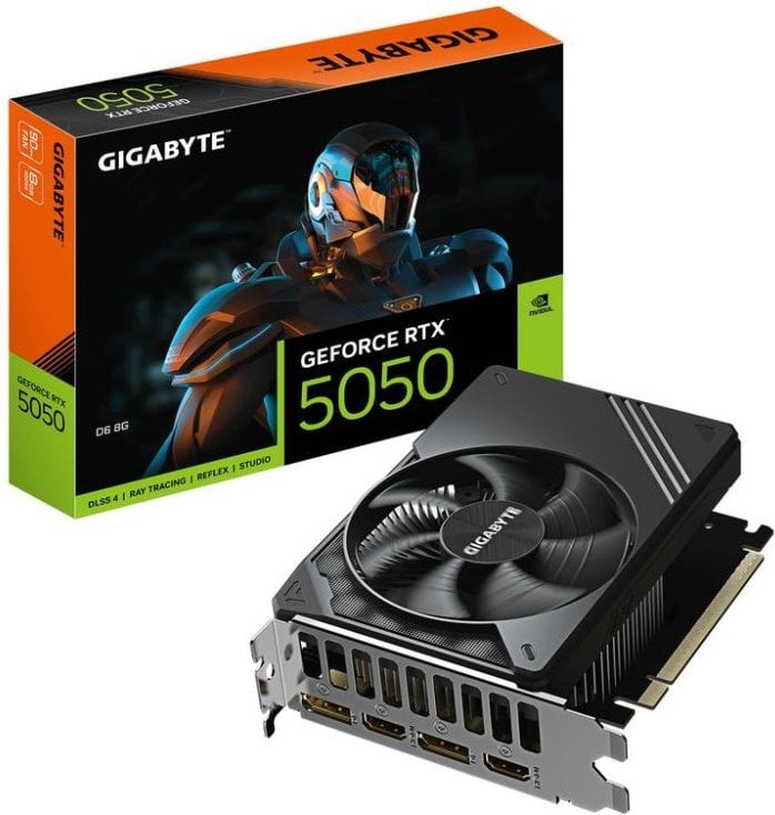 Tarjeta Gráfica GIGABYTE GeForce RTX 5050 8GB GDDR6 Reflex 2 RTX AI DLSS4