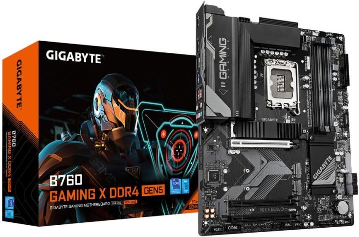 Placa Base GIGABYTE B760 GAMING X Intel B760 LGA1700 DDR4 ATX 2.5GbE PCIe 5.0 RGB