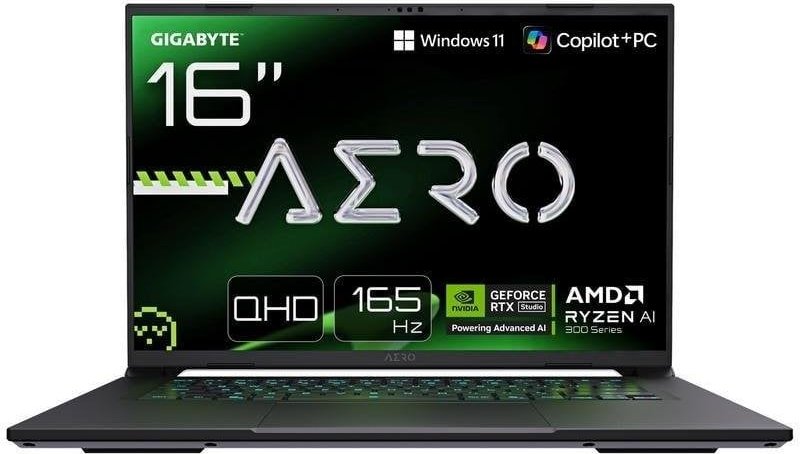 Portátil Gigabyte AERO X16 16" AMD Ryzen AI 7 350 32GB 1TB SSD RTX 5070 Windows 11 Home