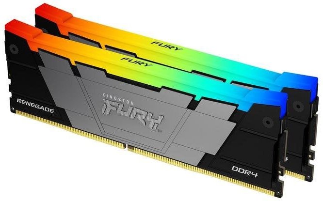 Memoria RAM Kingston FURY Renegade RGB 16GB 2x8GB DDR4 3200MHz CL16 DIMM Intel XMP RGB Negro
