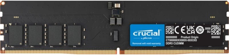 Memoria RAM Crucial CT32G64C52CU5 32GB 1x32GB DDR5 6400MHz CL52 Negro