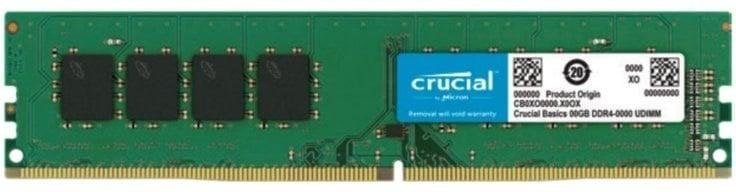 Memoria RAM Crucial CB8GU3200 4GB 1x4GB DDR4 3200MHz CL22 DIMM No Iluminación