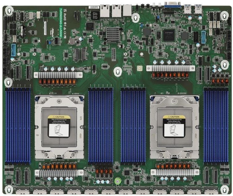 Placa Base Asrock TURIN2D24G-2L+ AMD SP5 DDR5 Server DIMM 48GB SATAIII Gigabit LAN IPMI VGA AST2600