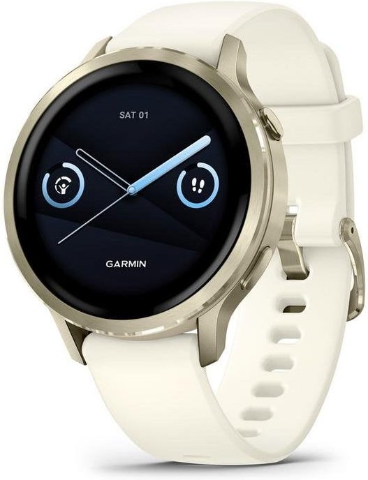 Garmin Venu 4 Bluetooth GPS 41mm AMOLED Blanco Resistencia Agua 5ATM Pulsómetro SpO2 L