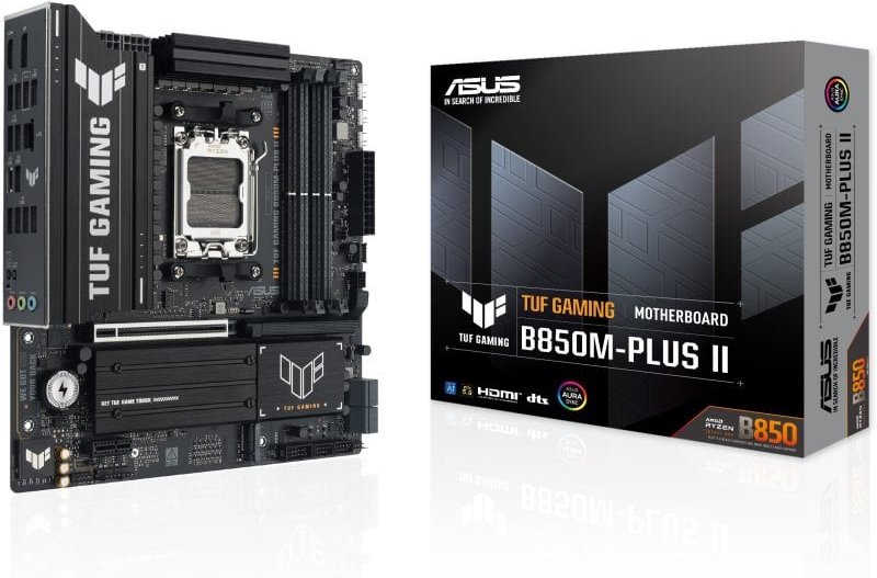 Placa Base ASUS TUF GAMING B850M-PLUS II AMD B850 AM5 DDR5 Micro ATX 2.5GbE PCIe 5.0 RGB