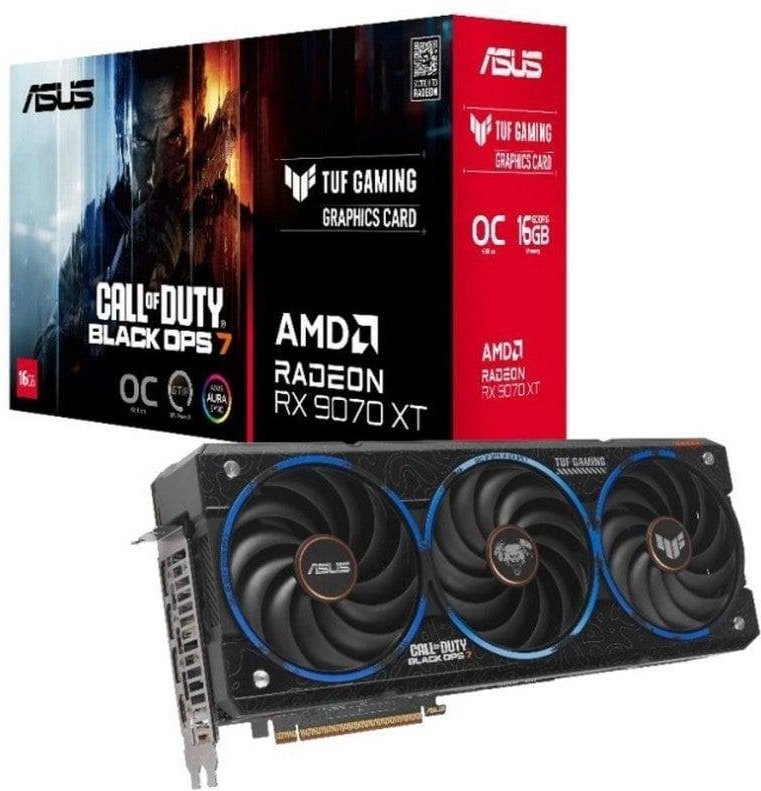 Tarjeta Gráfica Asus Radeon RX 9070 XT OC 16GB GDDR6 Edición Call of Duty
