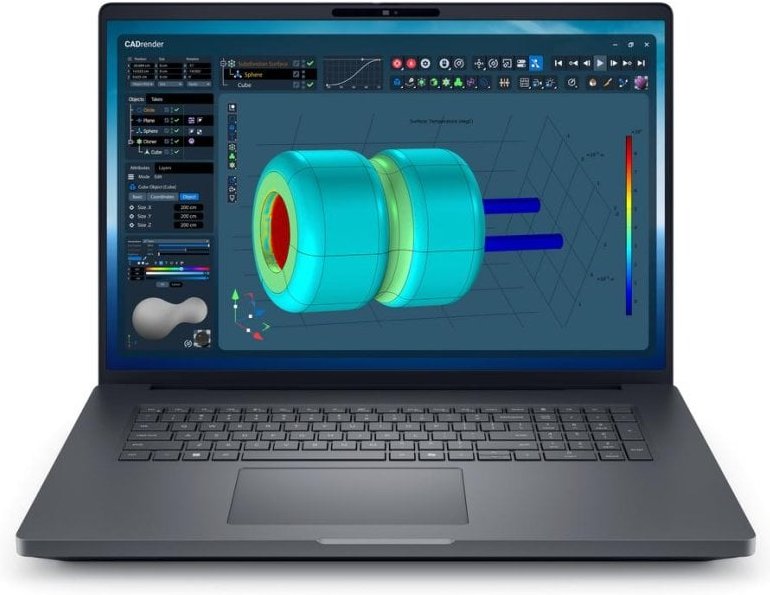 Portátil Dell Pro Max 18 Plus 18" Intel Core Ultra 7 265HX 32GB 1TB SSD NVIDIA RTX PRO 3000 Blackwell Windows 11 Pro