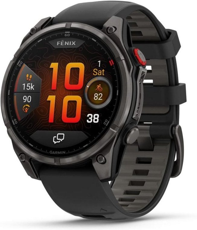 Garmin fēnix 8 Pro GPS NFC 47mm AMOLED Gris Negro Resistente al Agua SpO2 Pulsómetro